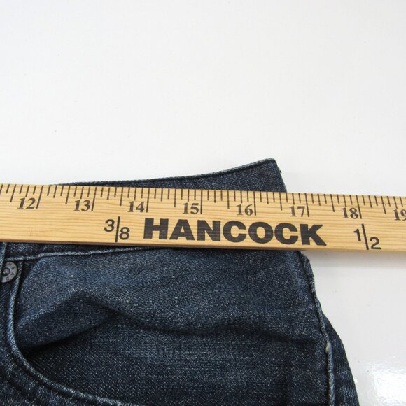 Bullhead Rincon Slim Straight Mid Rise Dark Wash Men's Blue Jeans 33X32 - Picture 6 of 11